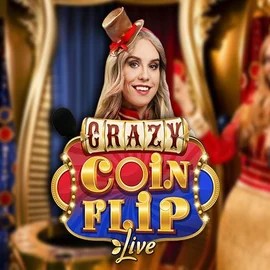 Crazy Coin Flip logo by Evolution at Yep CasinoCrazy Coin Flip